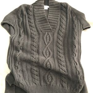 Dark Gray Sweater Overlay